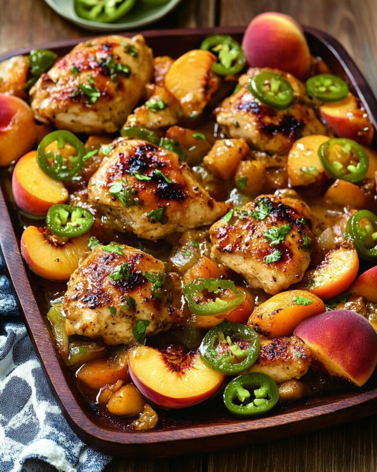 Spicy Jalapeno Peach Chicken Recipe