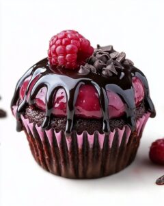 Decadent Molten Raspberry Chocolate Cupcakes Recipe