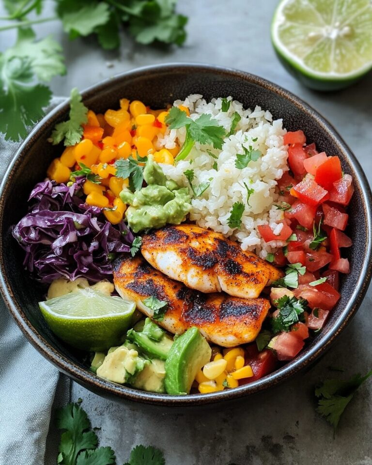 Zesty Baja-Style Fish Taco Bowls Recipe
