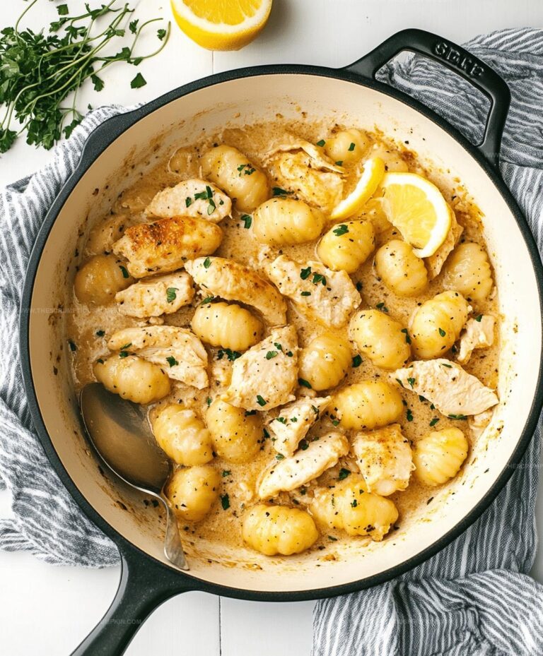 Garlic Chicken Gnocchi Skillet Recipe