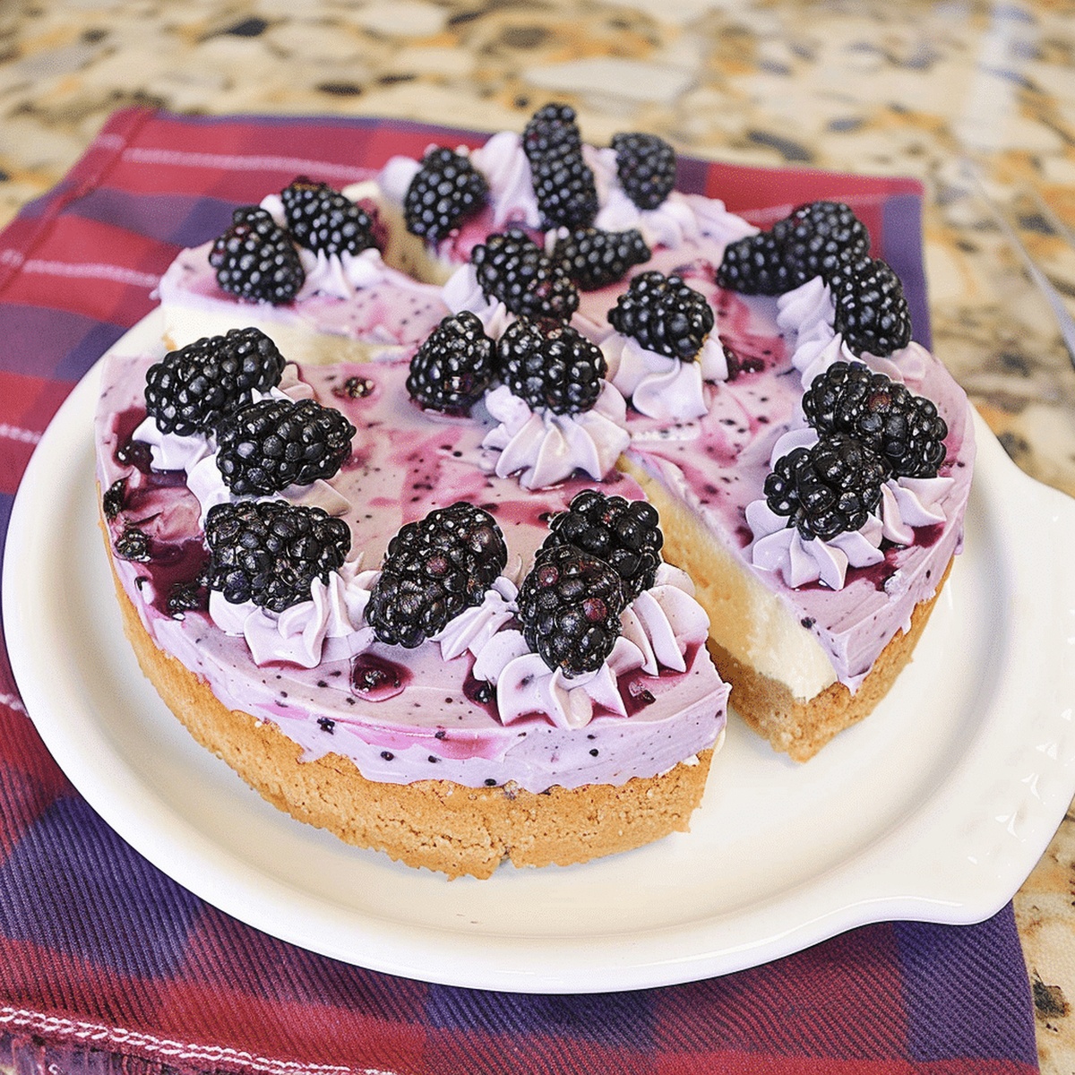 Blackberry Lavender Cheesecake Recipe