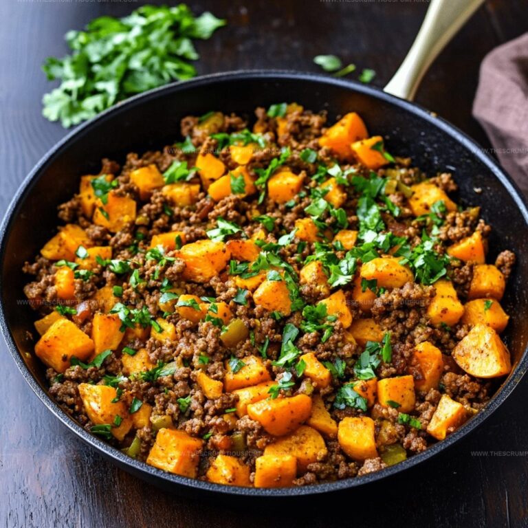 Hearty Ground Beef And Sweet Potatoes Skillet Recipe