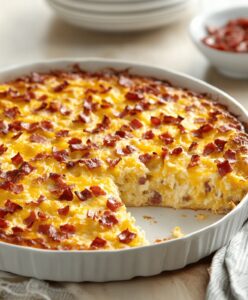 Cheesy Amish Breakfast Casserole Recipe