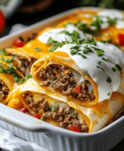 Cheesy Beefy Burrito Delight Recipe