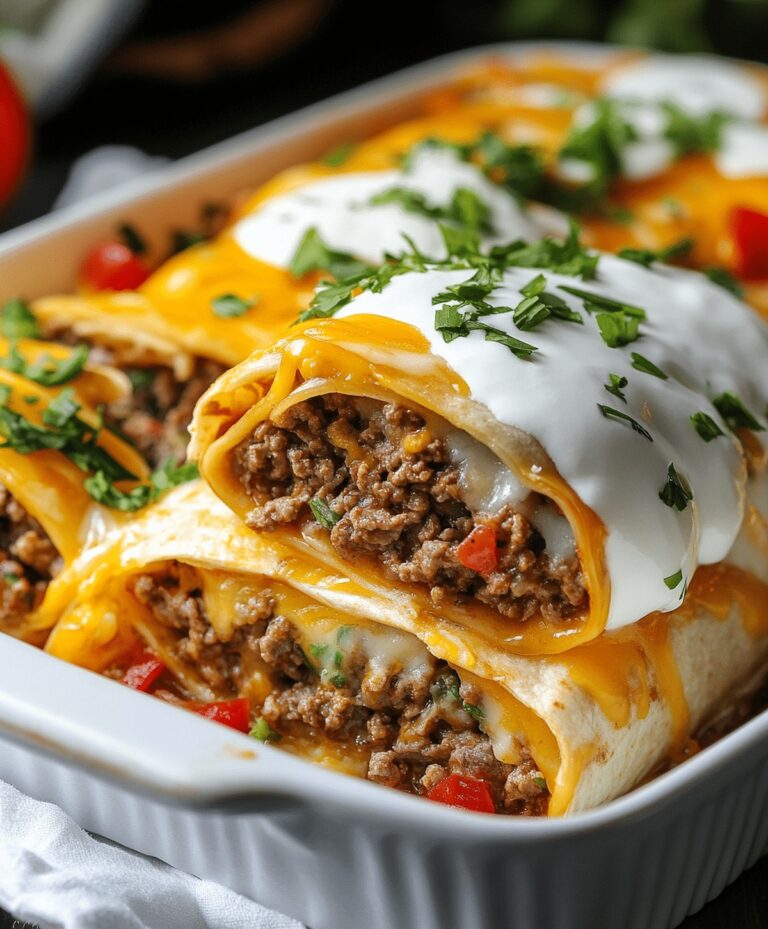 Cheesy Beefy Burrito Delight Recipe