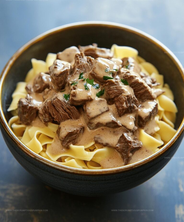 Beef Stroganoff With Egg Noodles Recipe