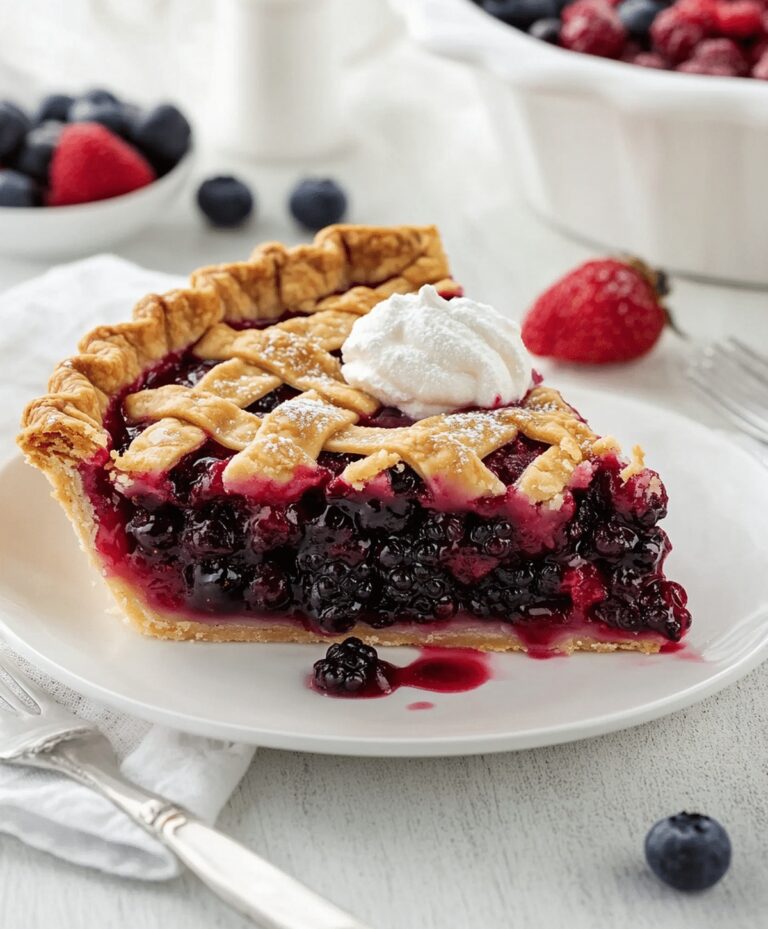 Triple Berry Pie Recipe