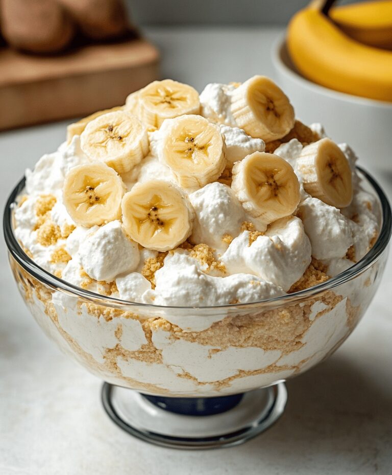 Easy Banana Pudding Fluff Salad Recipe
