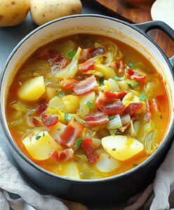 Irish Bacon Cabbage And Potato Soup Recipe
