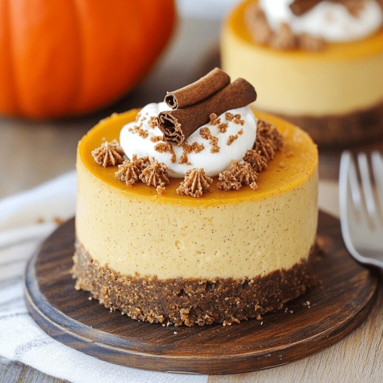 Healthy Pumpkin Cheesecakes Recipe