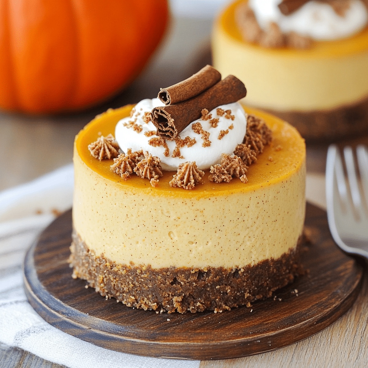 Healthy Pumpkin Cheesecakes Recipe