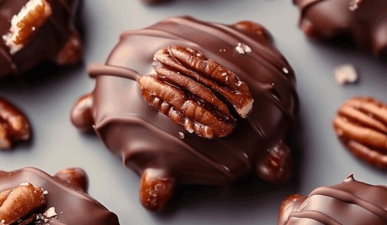 Nutty Chocolate Pecan Turtle Clusters Recipe