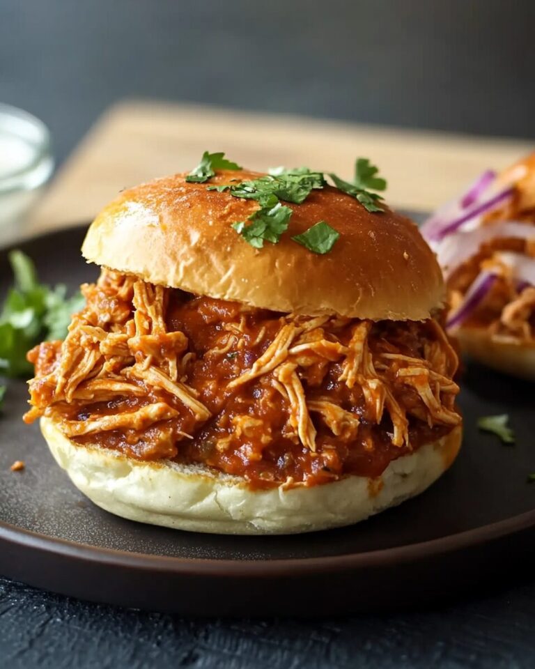 Saucy Shredded Chicken Sloppy Joes Recipe
