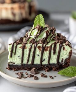 No Bake Mint Chocolate Cheesecake Recipe