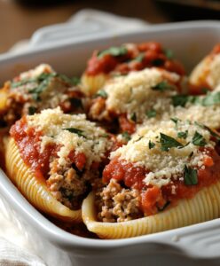 Stuffed Shells With Meat And Cheese Recipe