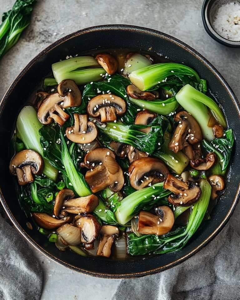 Gingery Bok Choy and Mushroom Delight Recipe