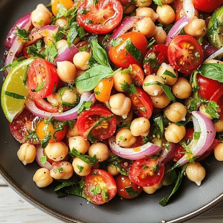 Tomato Garlic And Chickpea Salad Recipe