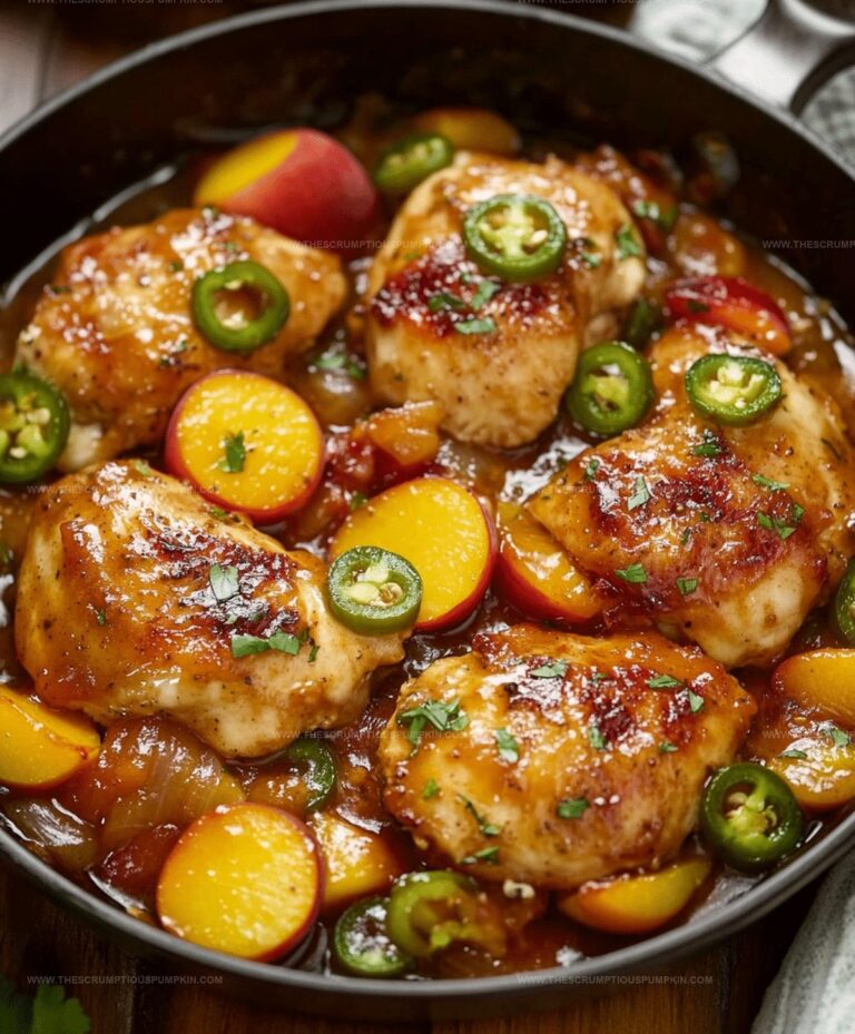 Sweet Jalapeno Peach Chicken Recipe