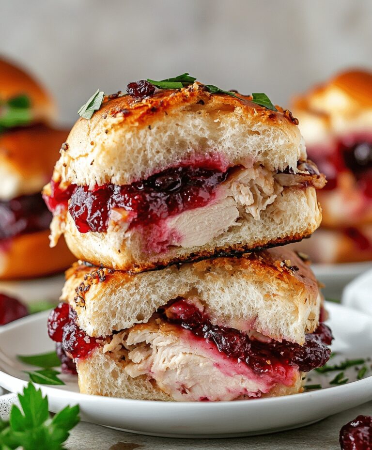 Cranberry Turkey Sliders Recipe