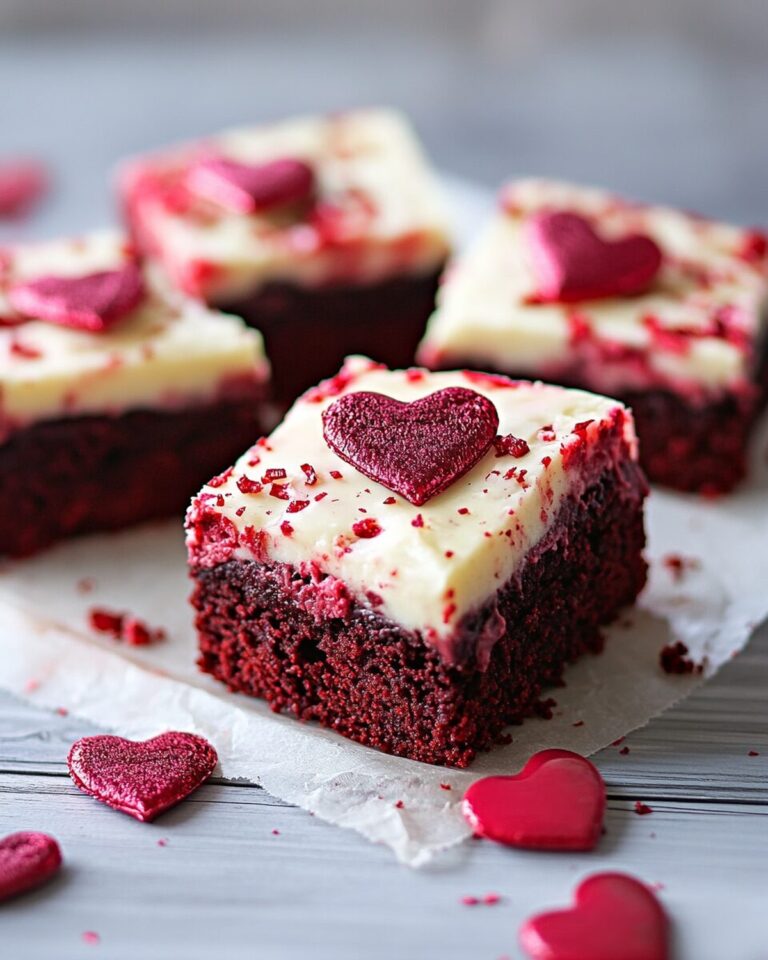 Valentine Red Velvet Brownies Recipe