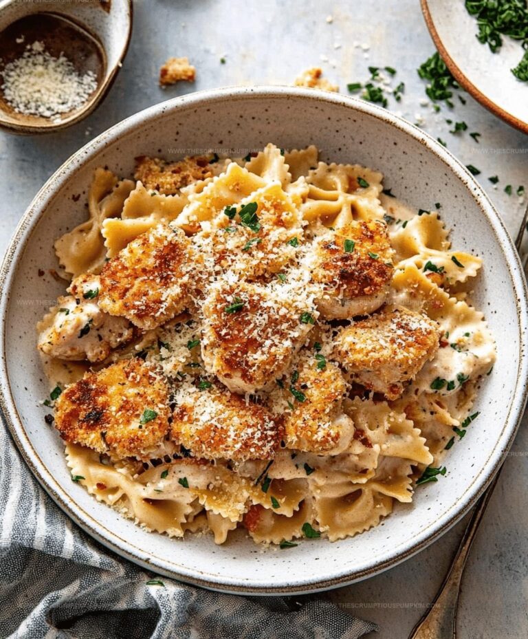 Garlic Butter Chicken Bites With Creamy Parmesan Pasta Recipe