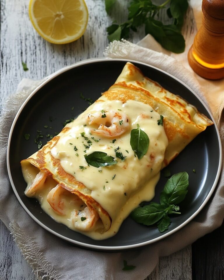 Seafood Crepes with Bechamel Sauce Recipe
