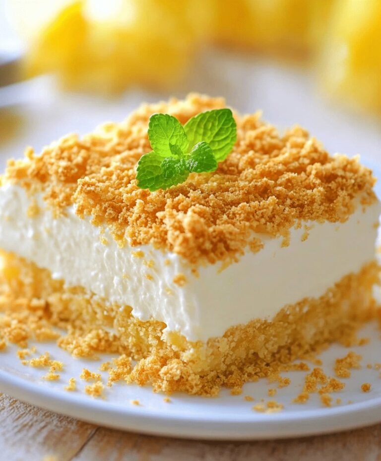 No-bake Pineapple Cream Dessert Recipe