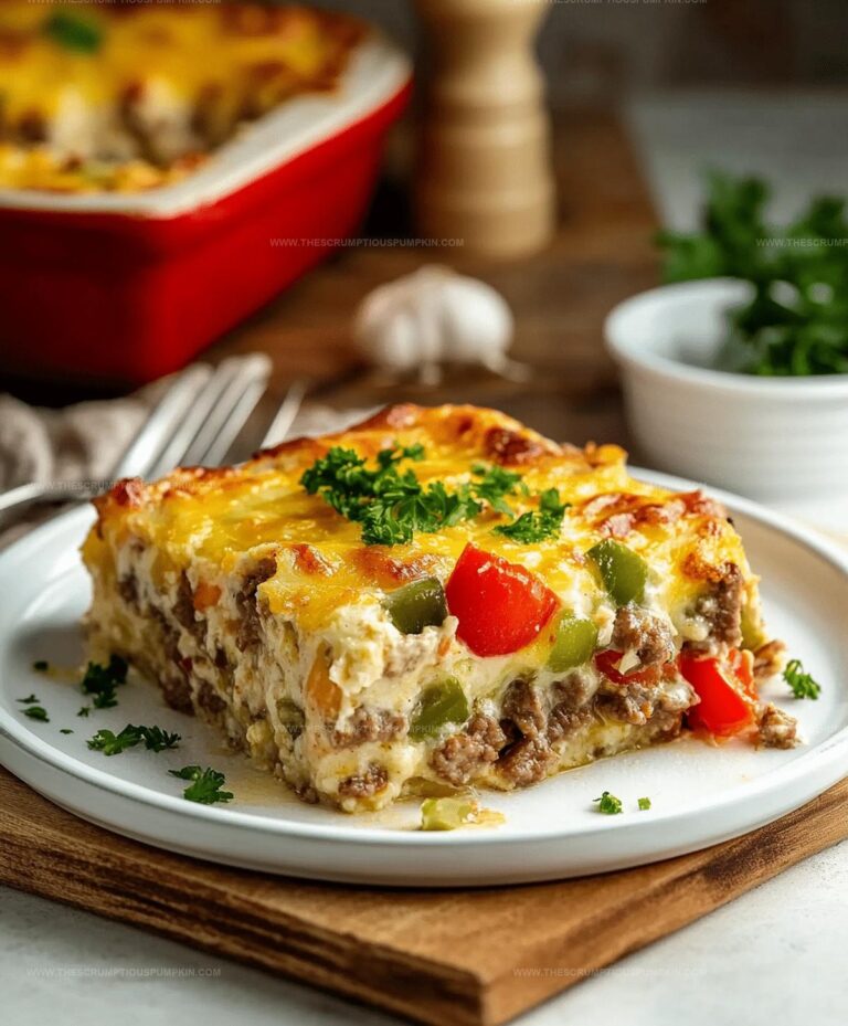 Philly Cheesesteak Casserole Recipe