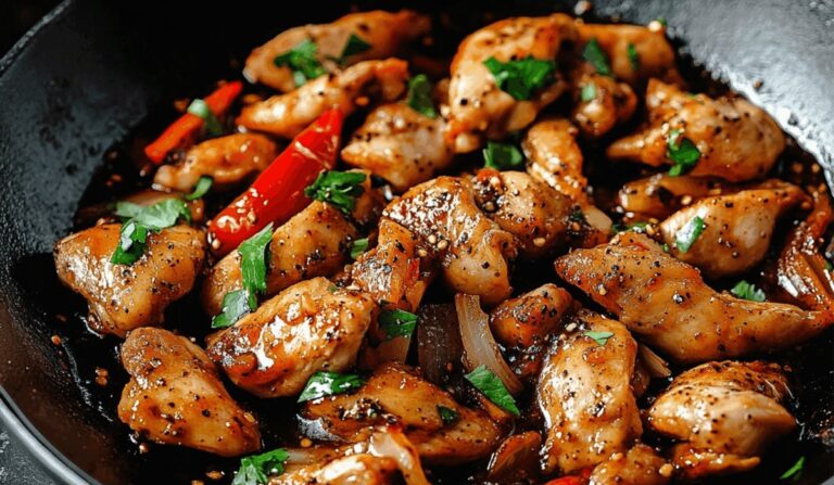 Tongue-Tingling Black Pepper Chicken Recipe