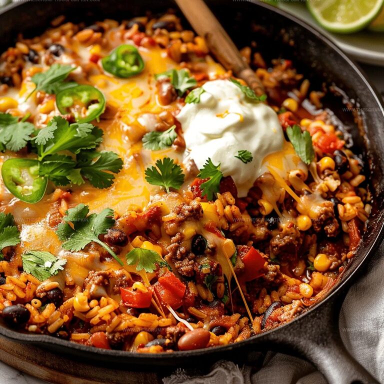 Mexican Beef And Rice Skillet Recipe