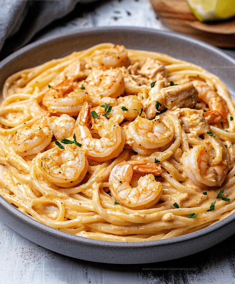 Creamy Cajun Shrimp And Chicken Pasta Recipe
