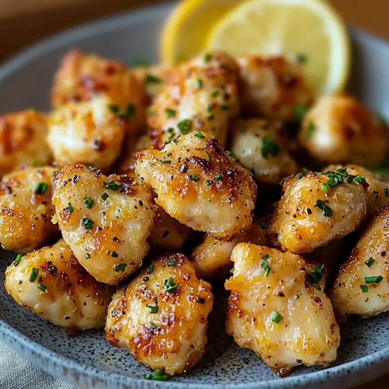 Lemon Garlic Chicken Bites Recipe