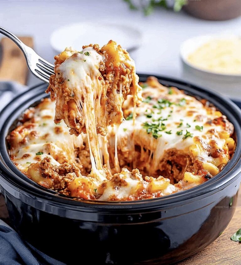Crockpot Pizza Casserole Recipe