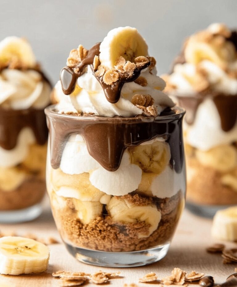 Chocolate Covered Banana Pudding Cups Recipe