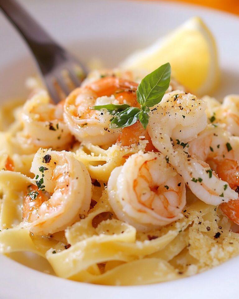 Lemon-Butter Garlic Shrimp Pasta Recipe