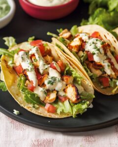 Chicken Caesar Smash Tacos Recipe
