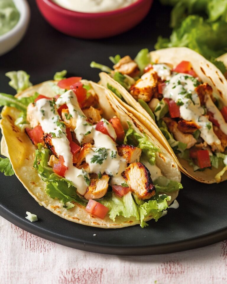 Chicken Caesar Smash Tacos Recipe