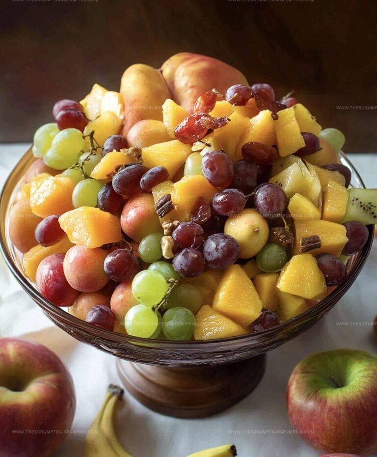 Autumn Harvest Fruit Salad with Honey Yogurt Dressing Recipe