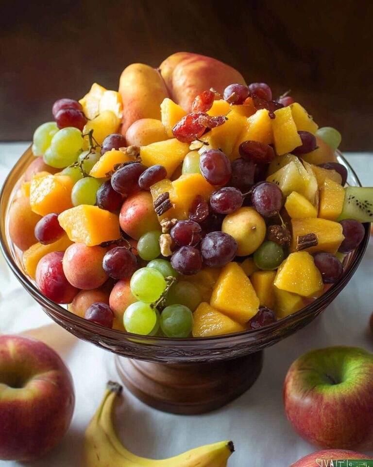 Autumn Harvest Fruit Salad with Honey Yogurt Dressing Recipe