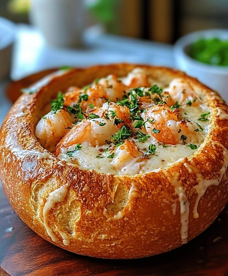 Stuffed Seafood Bread Bowl Recipe