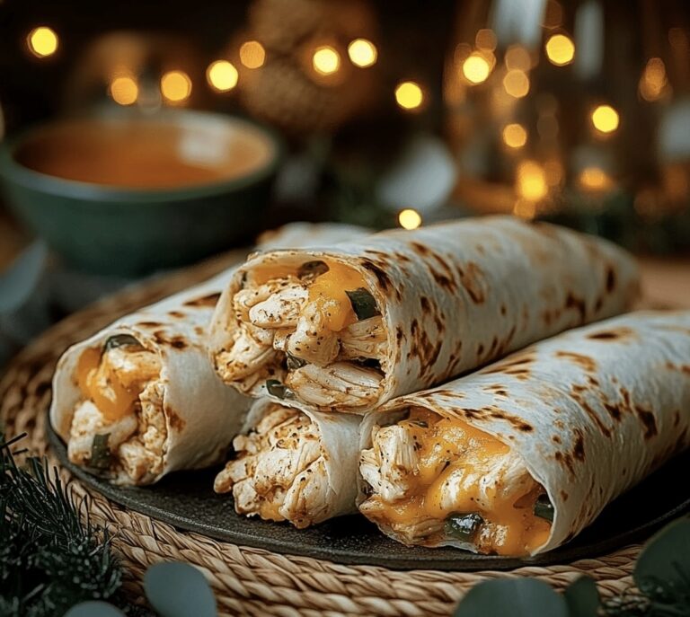 Multi-Cheese Garlic Chicken Wraps Recipe