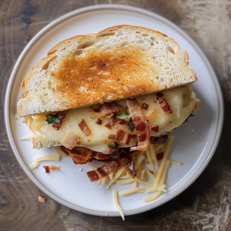 Bold Sourdough Brie Grilled Cheese with Bacon Recipe