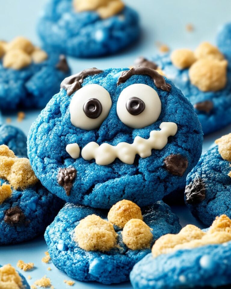 Giant Chewy Blue Monster Cookies Recipe
