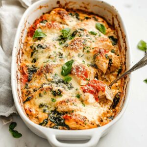 Baked Tuscan Chicken Casserole Recipe