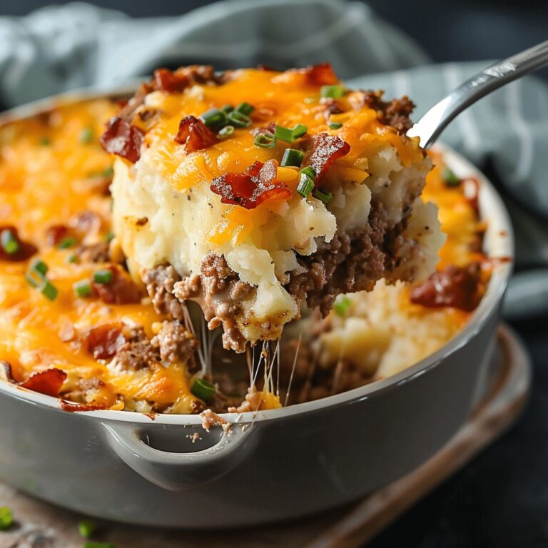 Loaded Potato and Meatloaf Casserole Recipe