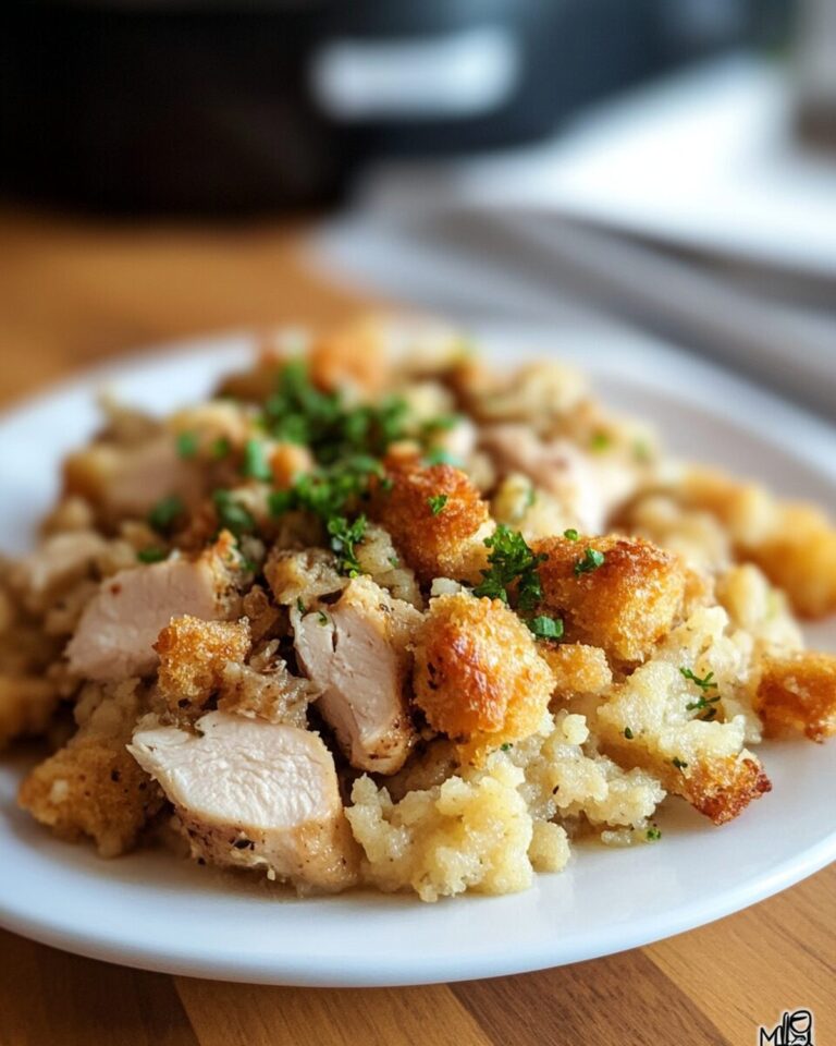 1980s Slow Cooker Chicken and Stuffing Recipe