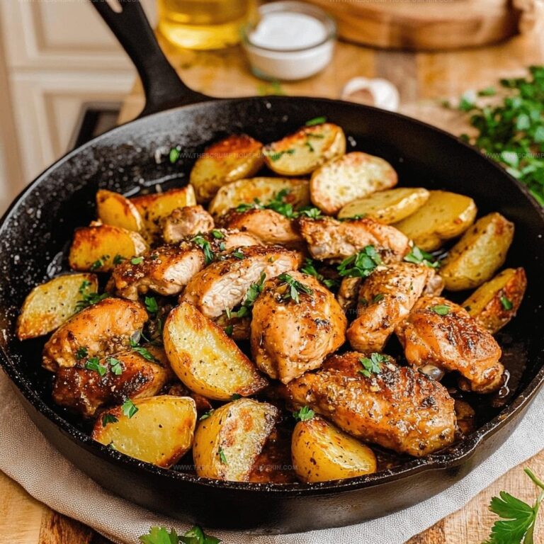 Garlic Butter Chicken And Potatoes Skillet Recipe