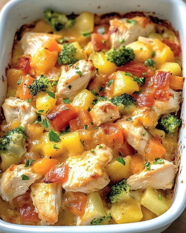 Cheesy Bacon Chicken Casserole Delight Recipe