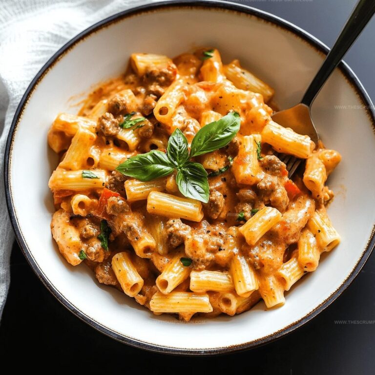 One Pot Creamy Tomato Beef Pasta Recipe