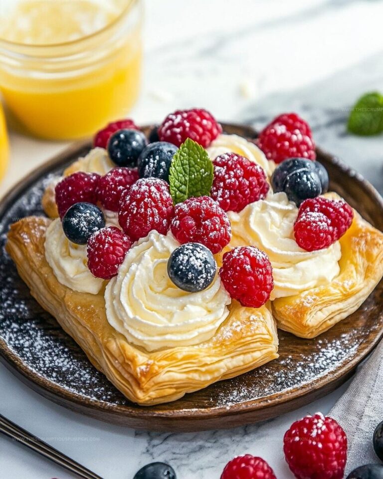 Decadent Mascarpone and Lemon Curd Puff Pastries Recipe